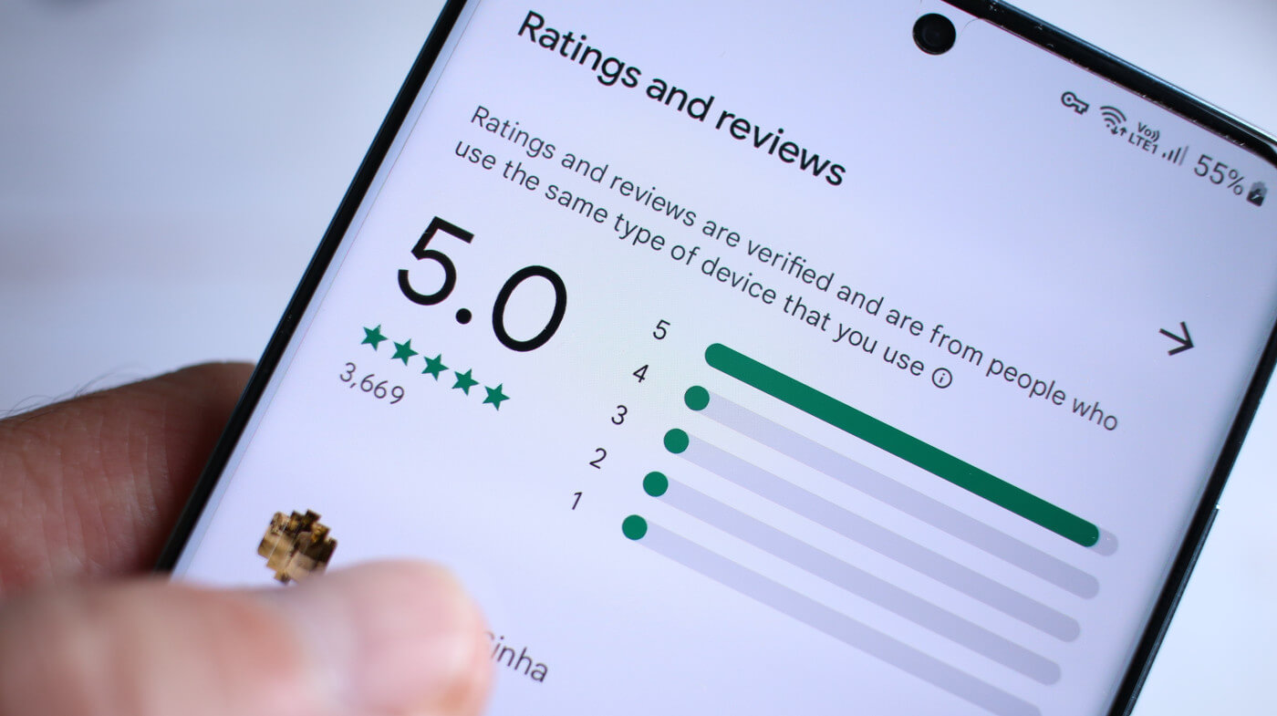 google phone ratings