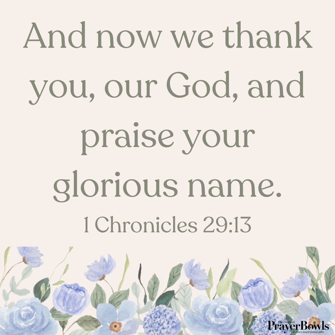 1 Chronicles 29:1- A Prayer Of Thanks