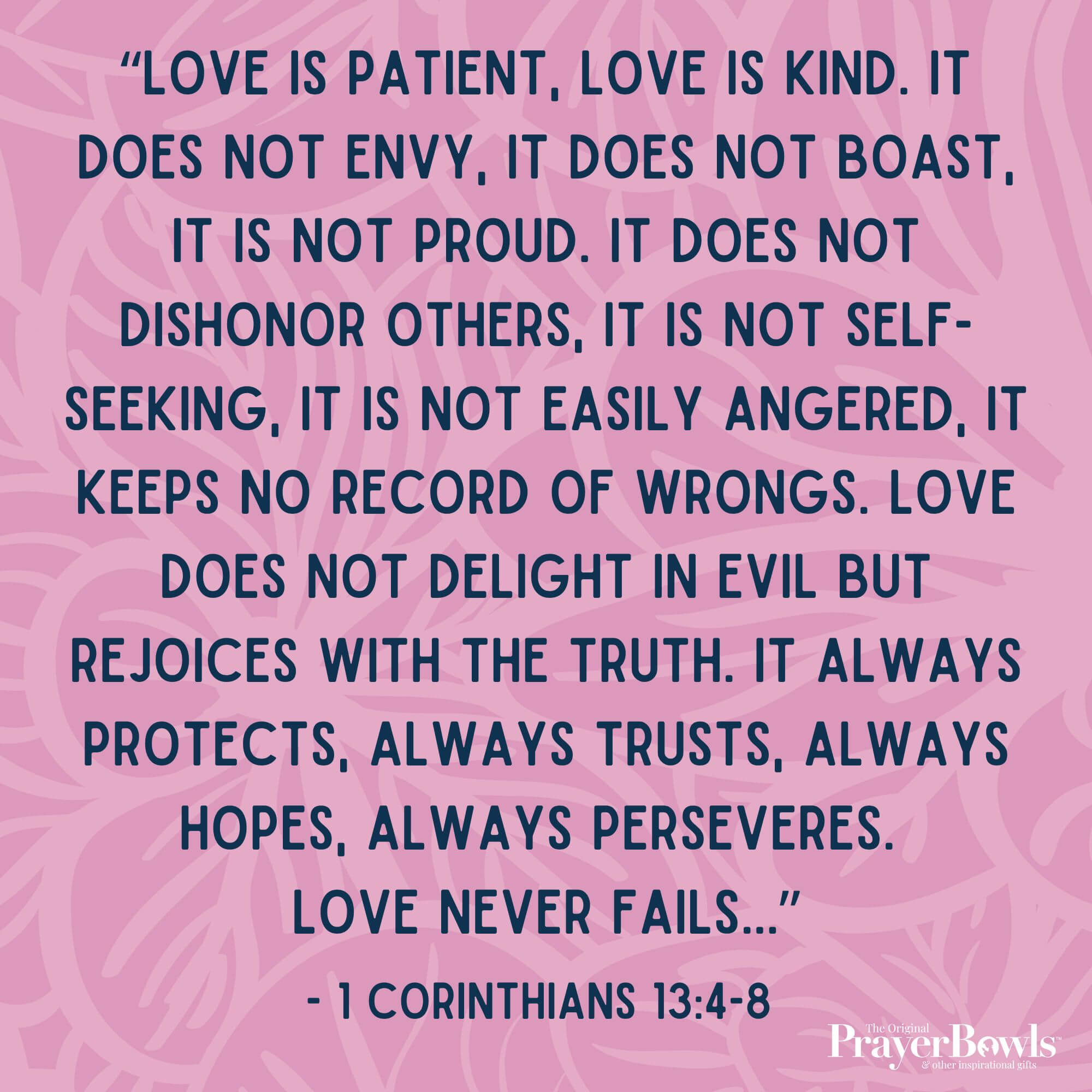 1 Corinthians 13:4-8 -Audio Prayer