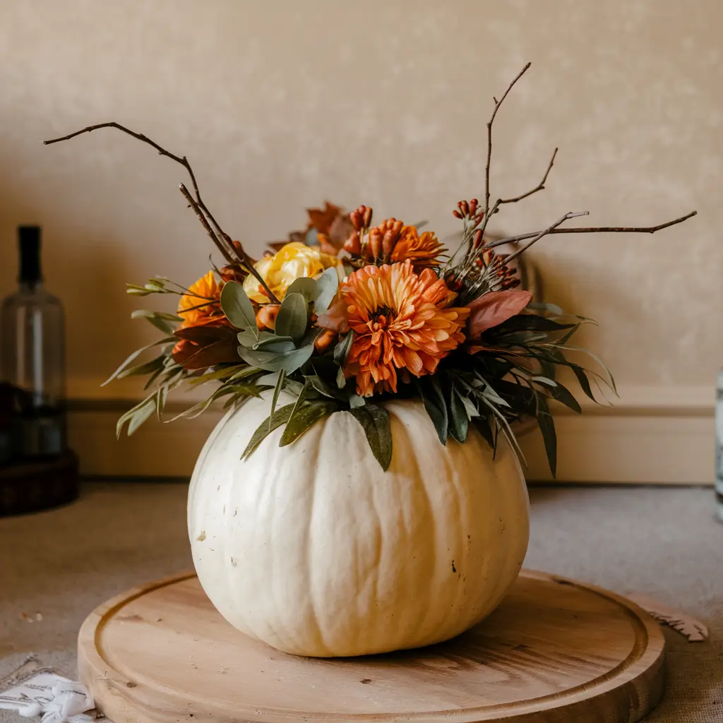 DIY Chic Pumpkin Floral Arrangement Ideas For Your Home