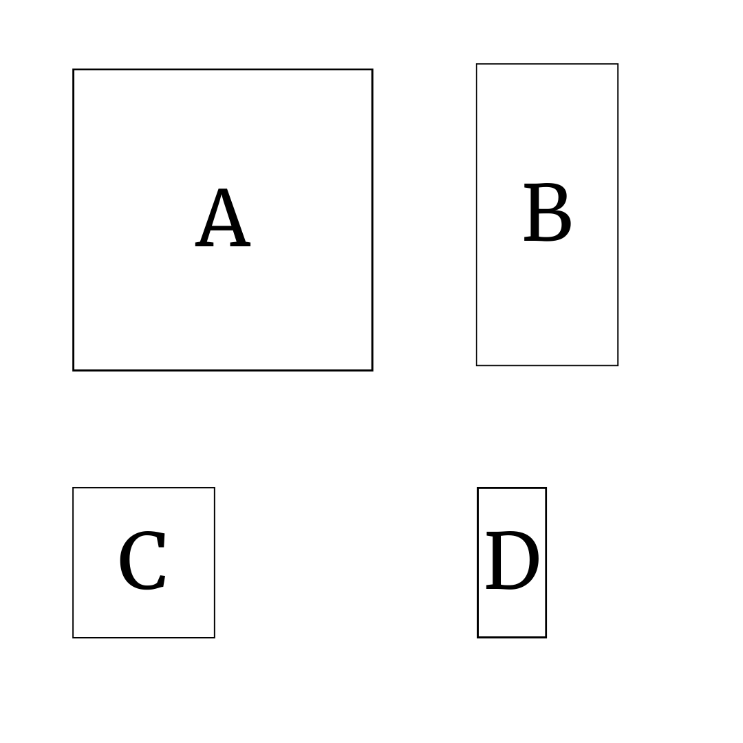 Diagram of squares for mixing