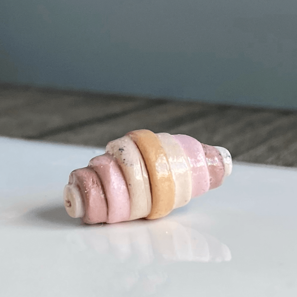 Polymer clay graduated circles bead