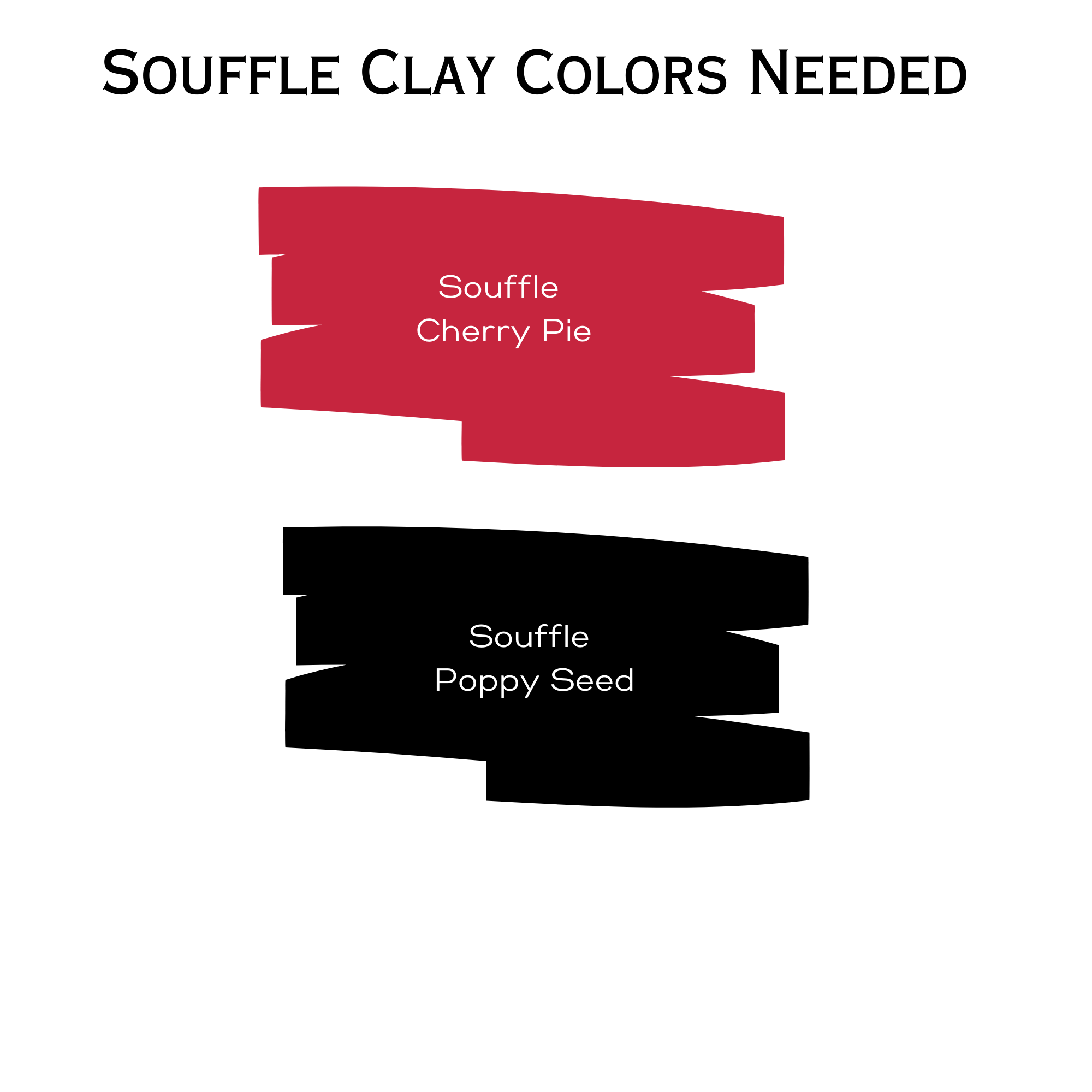 The souffle colors needed to mix Black Cherry Sizzle