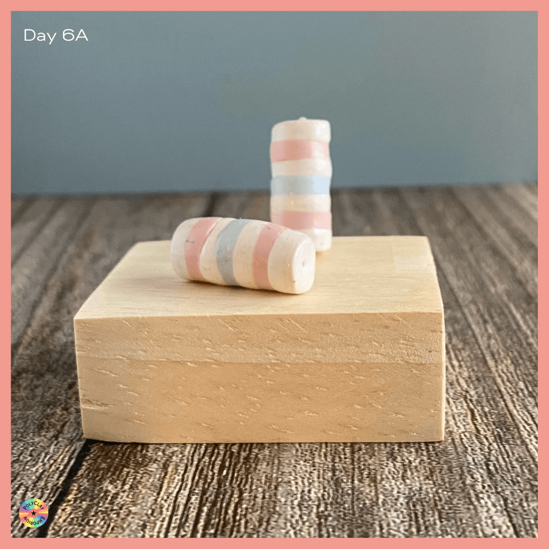 Pink and blue candy strips