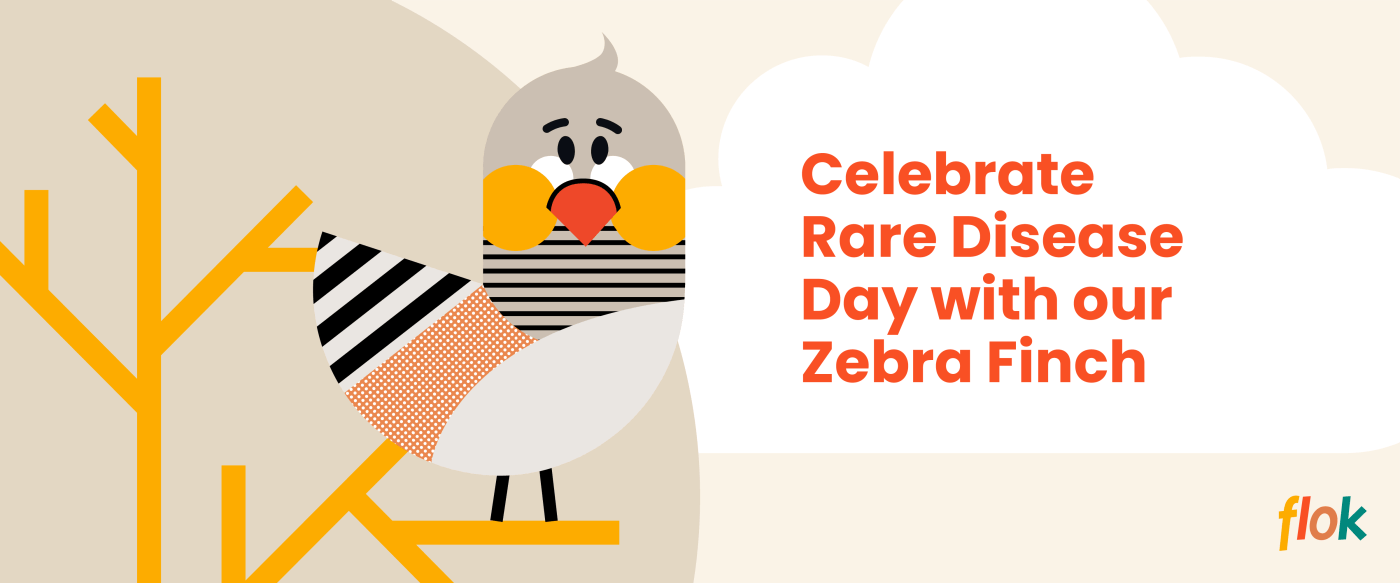 Flying Our Stripes on Rare Disease Day: The Zebra Finches of flok