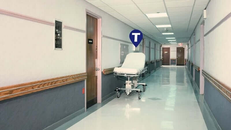 Indoor tracking a hospital gurney's location by Trackem
