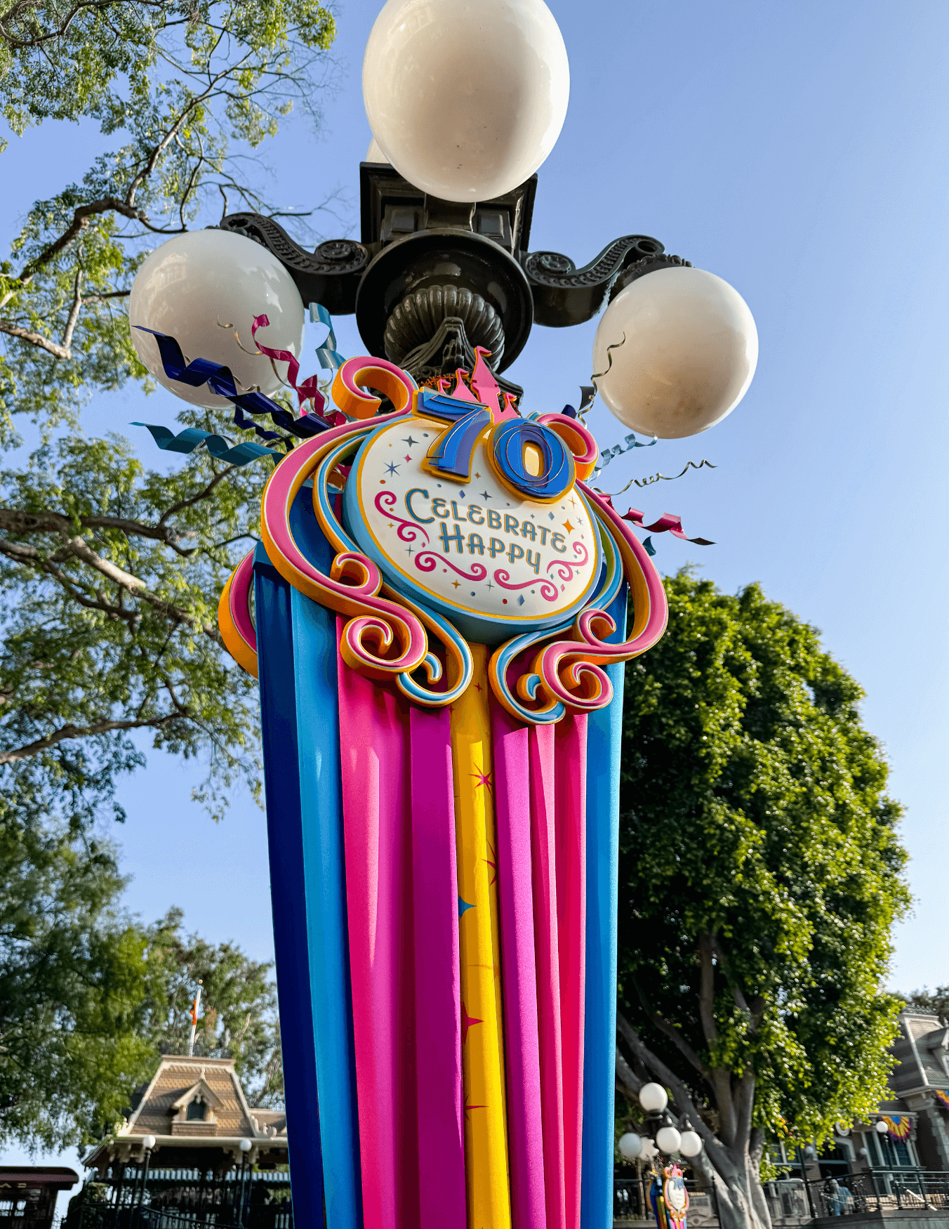 Disneyland's 70th Anniversary Celebrate Happy Decor