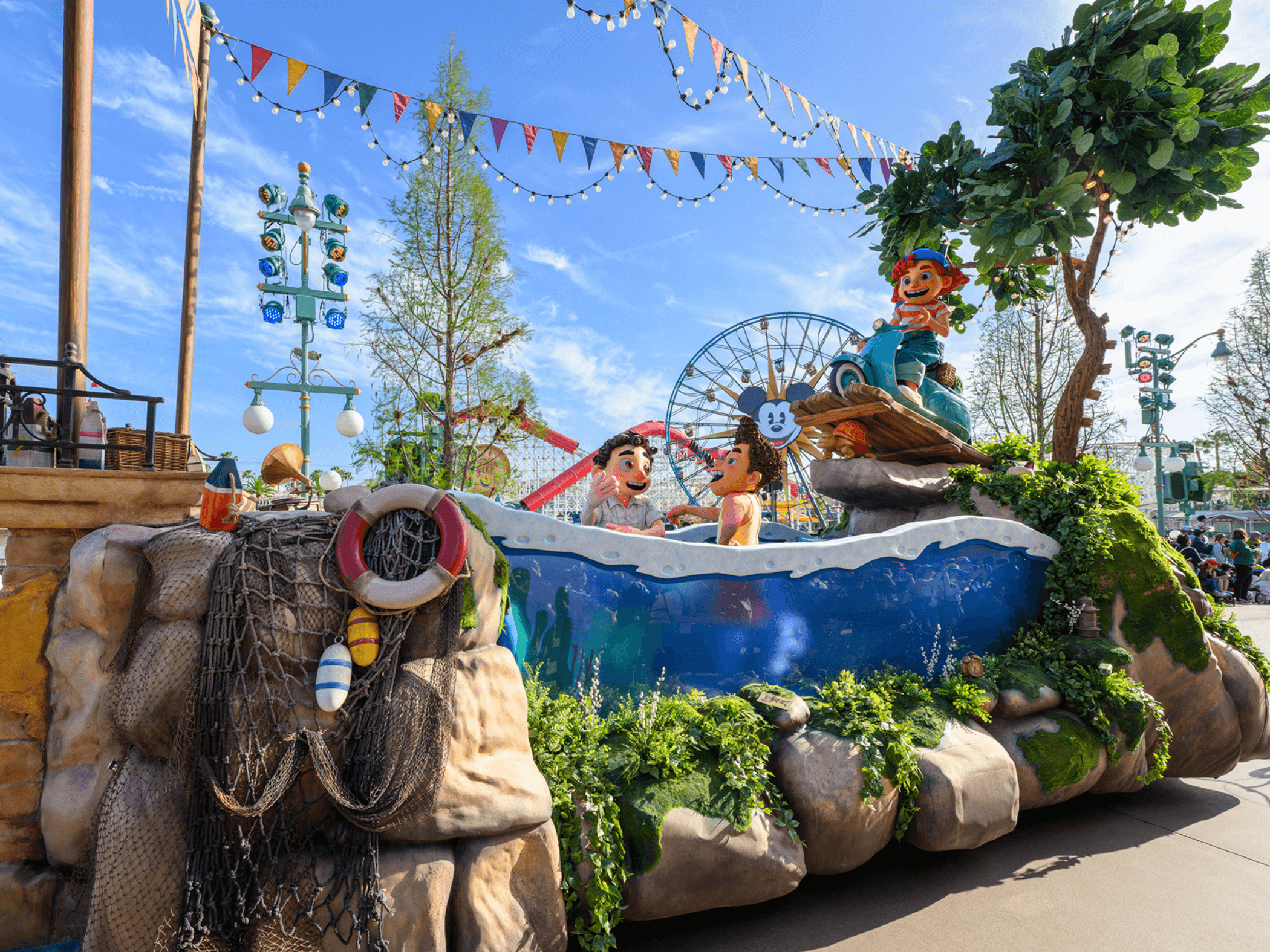 Better Together: A Pixar Pals Celebration Luca Float in Disney California Adventure Park