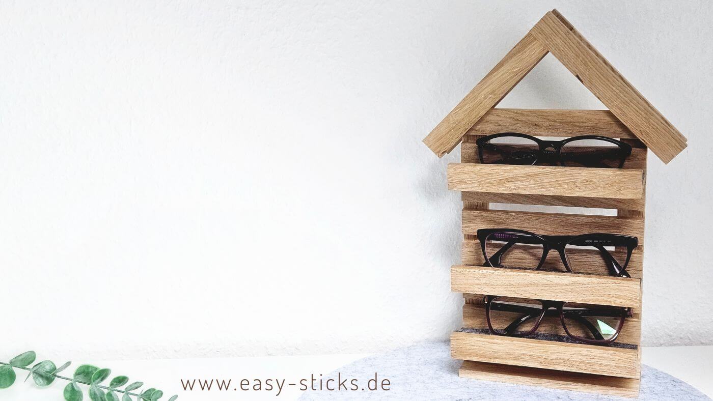 Bastelidee mit Easy-Sticks: Brillen Parkhaus