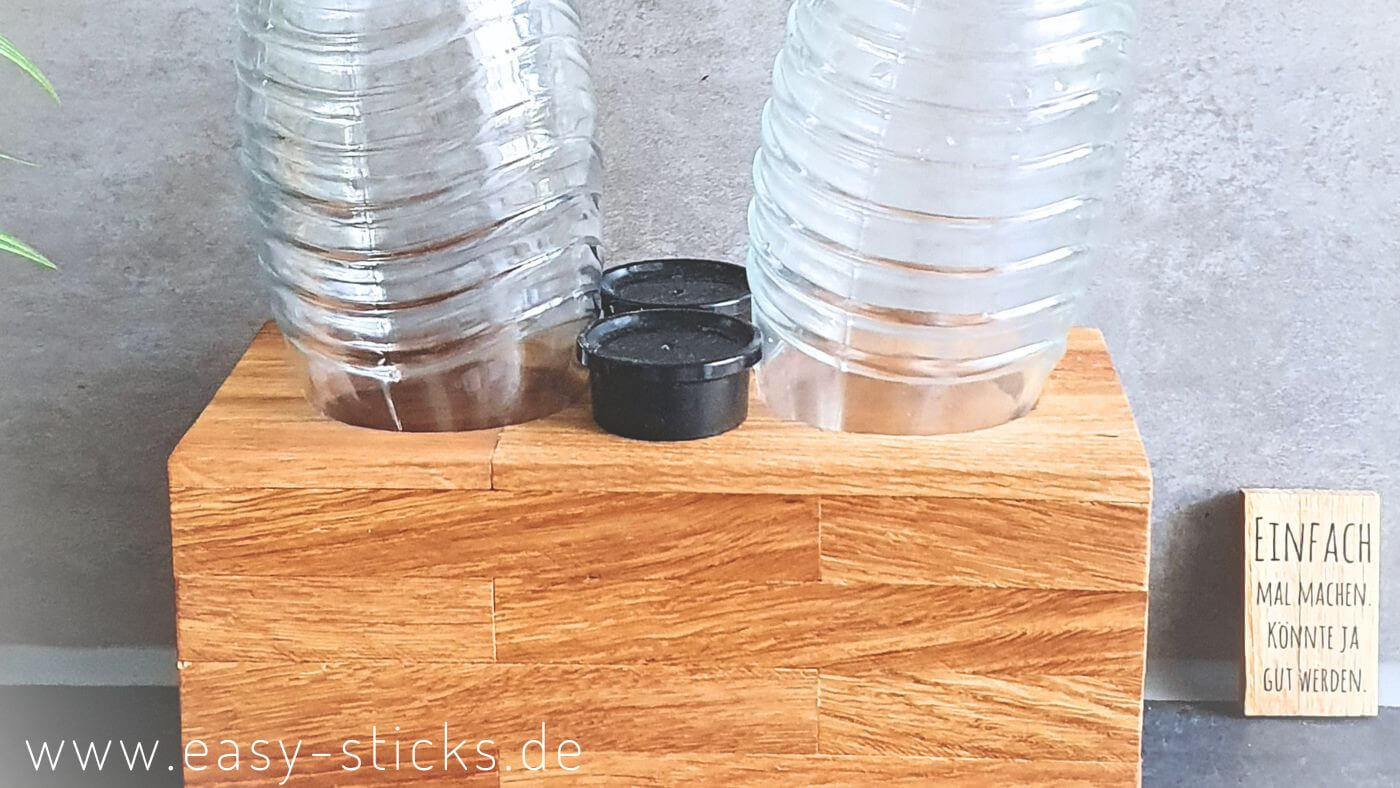 DIY Anleitung Flaschenhalter aus Easy-Sticks