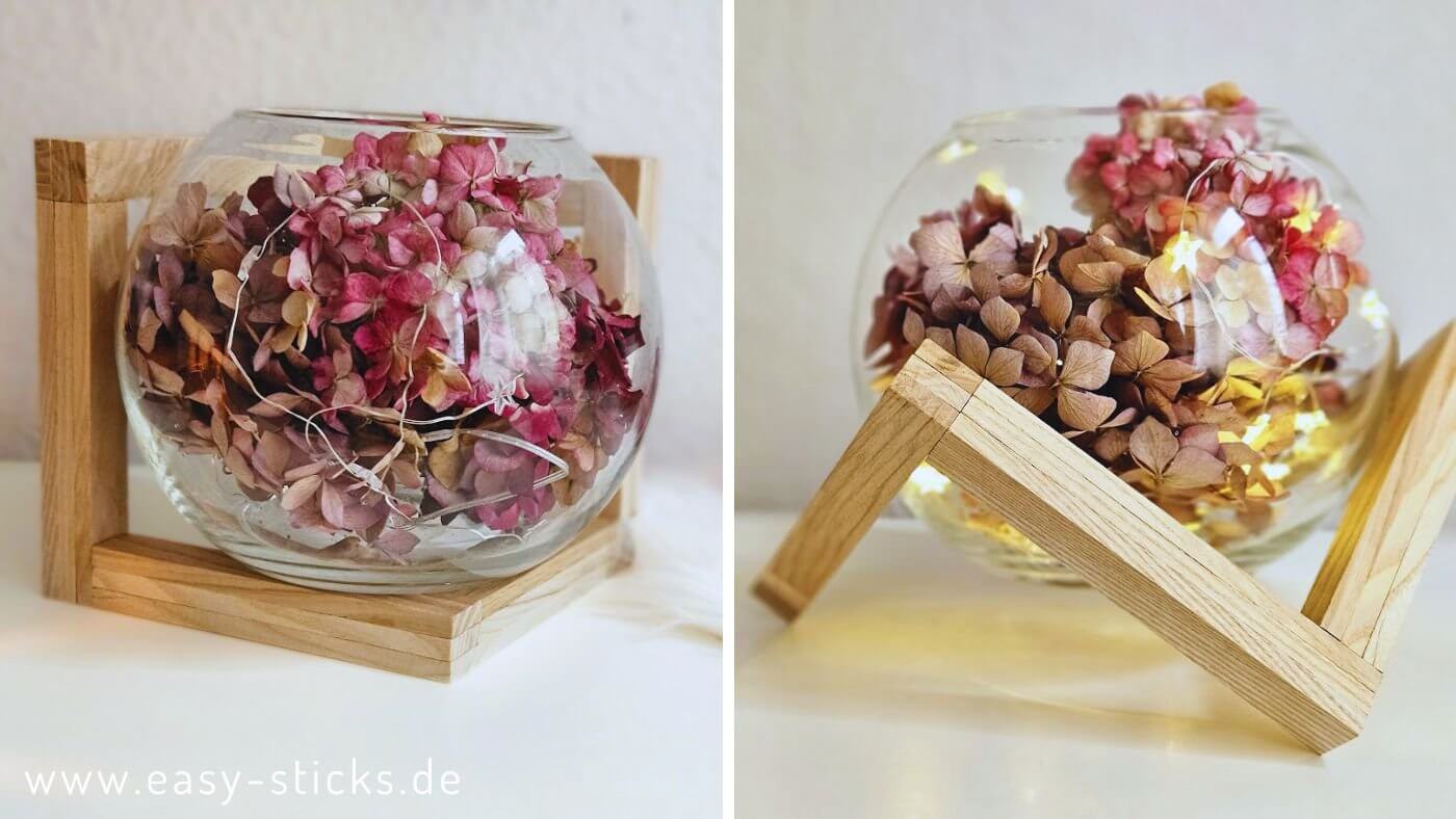 Ein Projekt - 2 Looks: der Deko Ständer aus Easy-Sticks