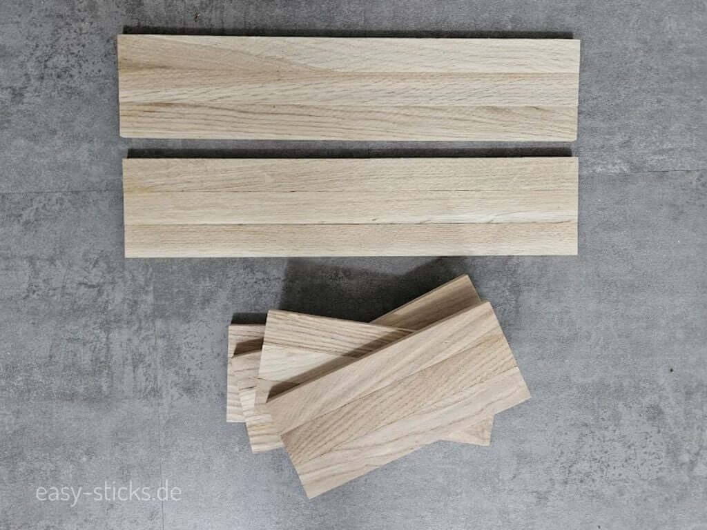 Vorbereitete Platten aus Easy-Sticks