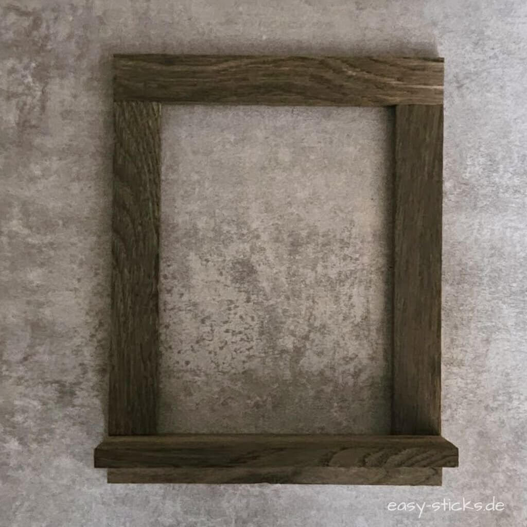 Anleitung Weihnachts-Leuchtbild – Easy-Sticks Rahmen zusammensetzen