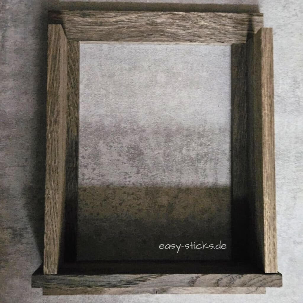 Anleitung Weihnachts-Leuchtbild – Easy-Sticks Rahmen zusammensetzen Schritt 2