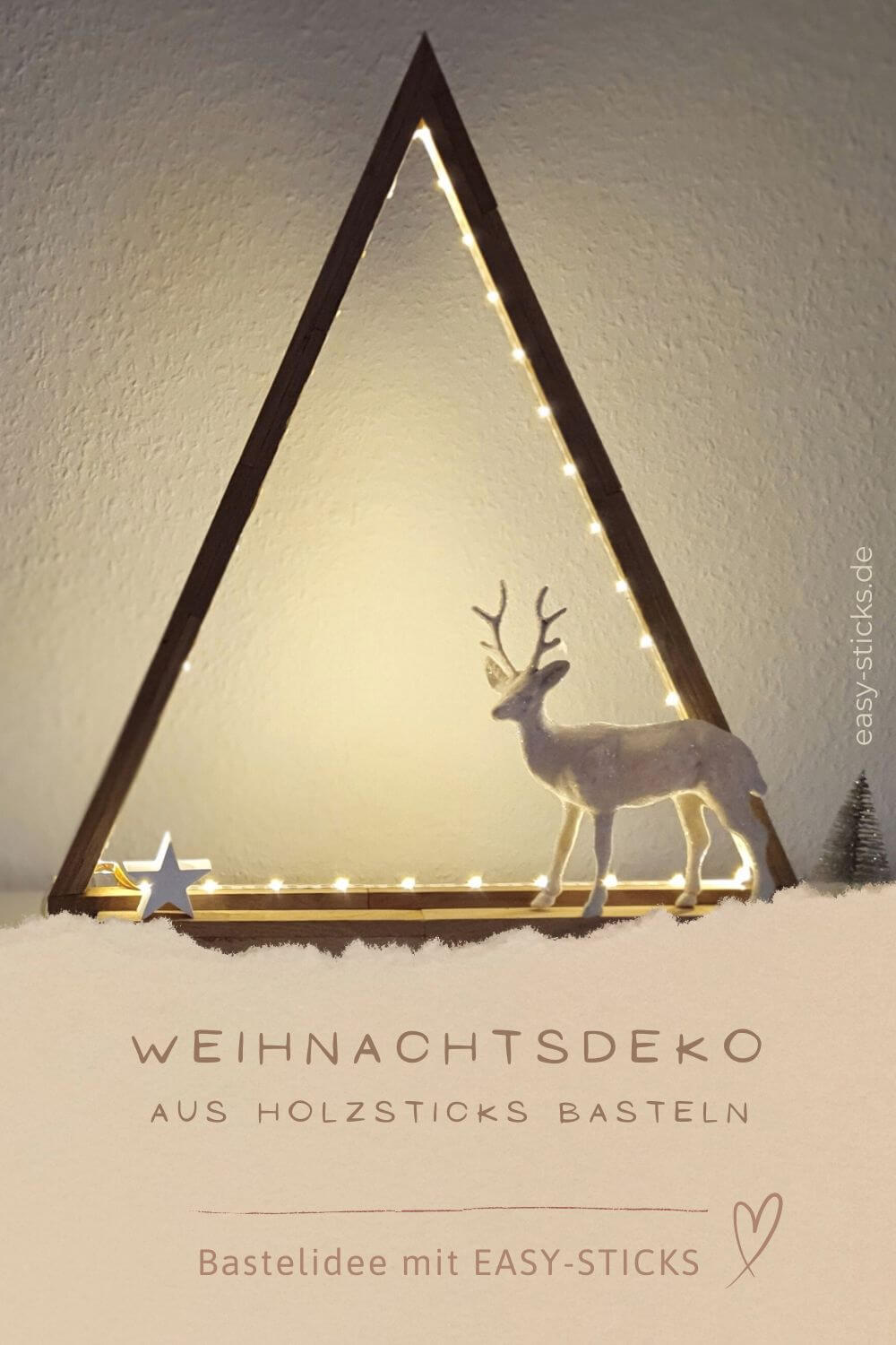 Weihnachtsdeko aus Klötzchen
