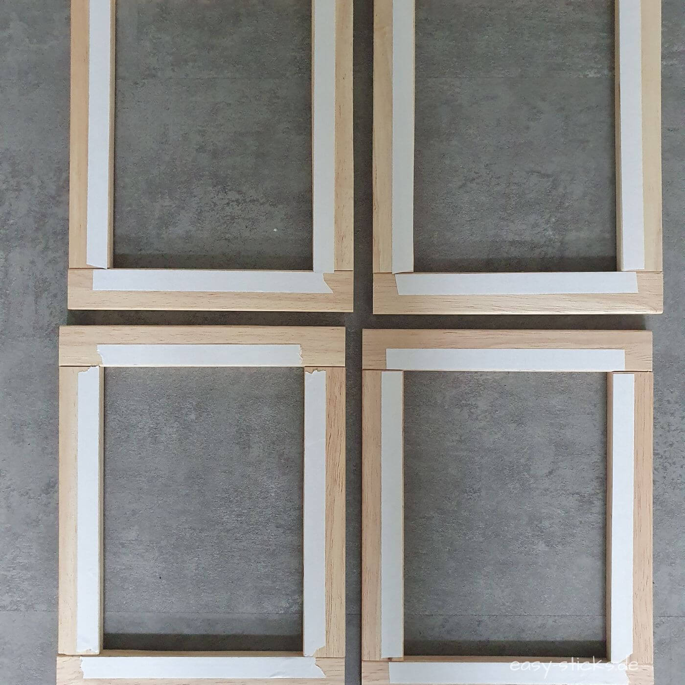 DIY Laterne mit Druckvorlage - Vorbereitung der Fenster