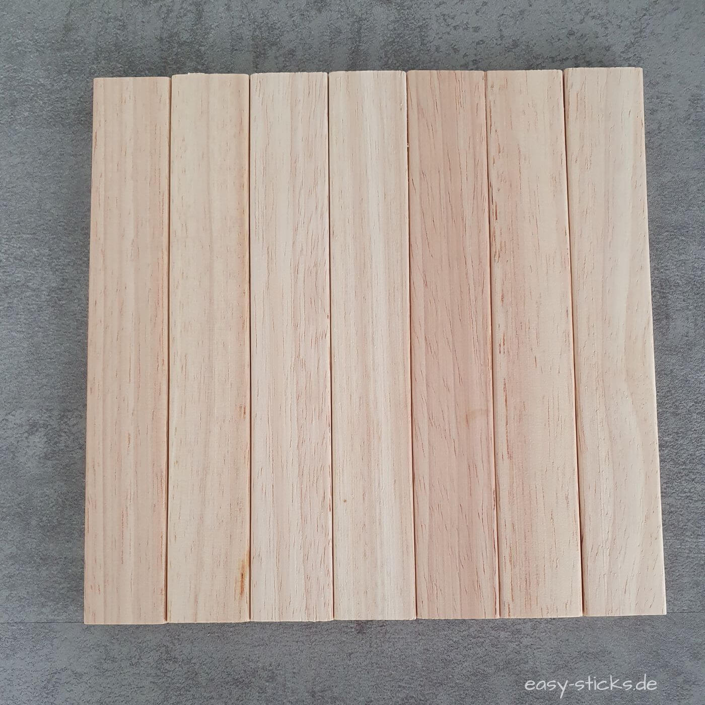 DIY Easy-Sticks Laterne - Schritt 5 - die Bodenplatte