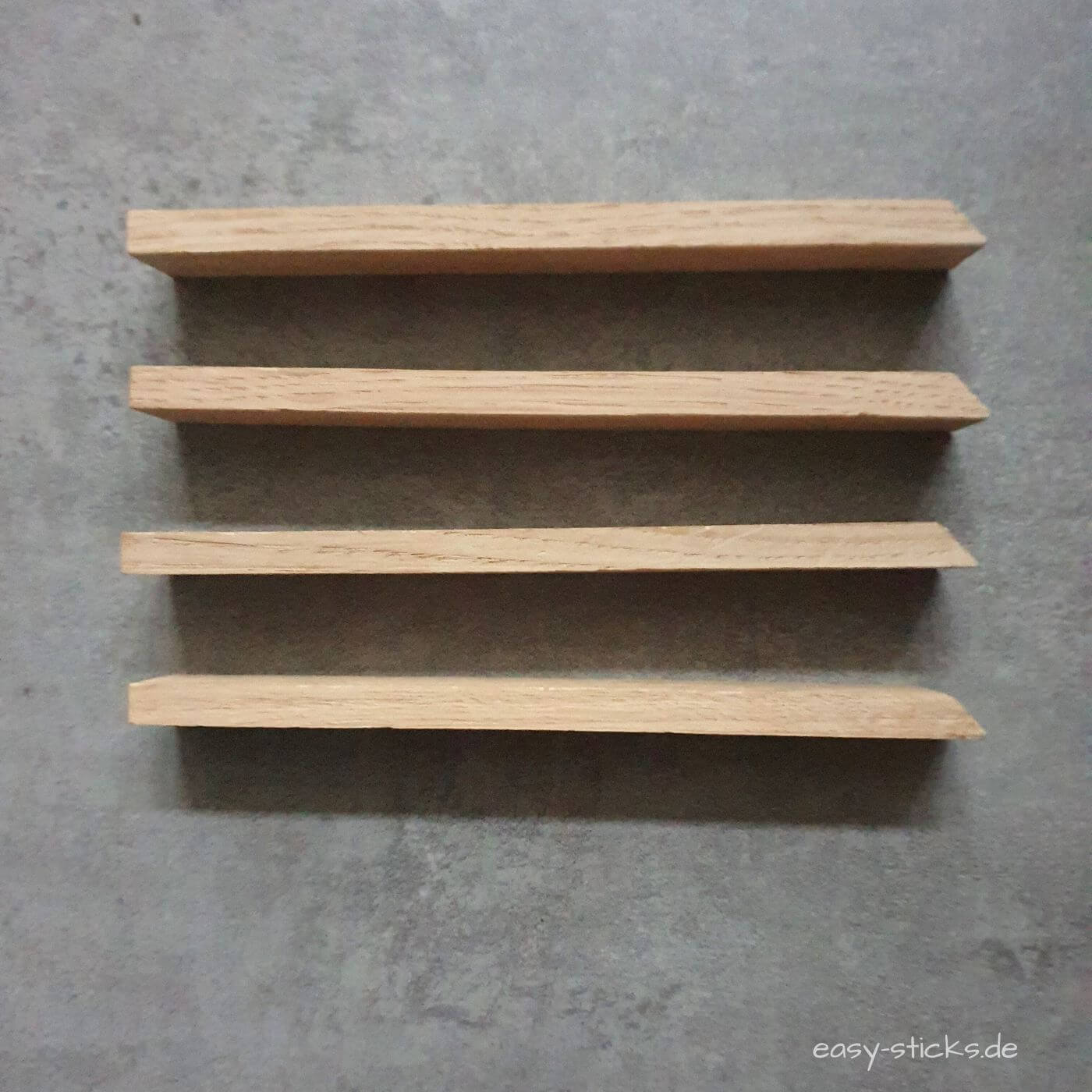 DIY Schlitten aus Easy-Sticks basteln und Winkel sägen