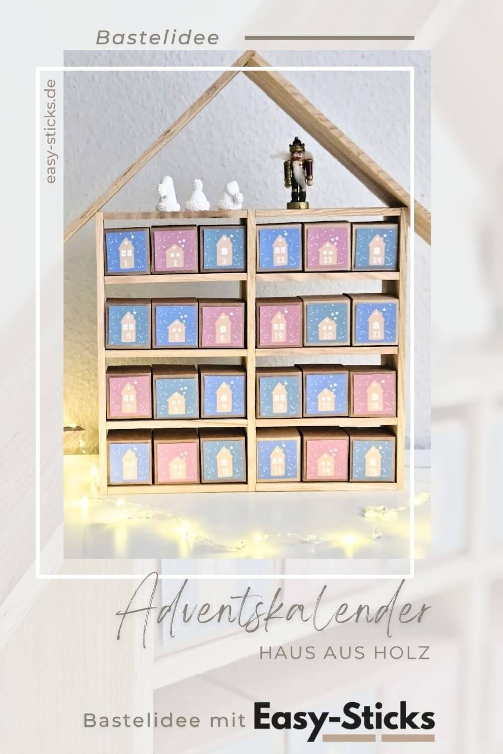 Adventskalender Haus selber bauen – einfache Anleitung