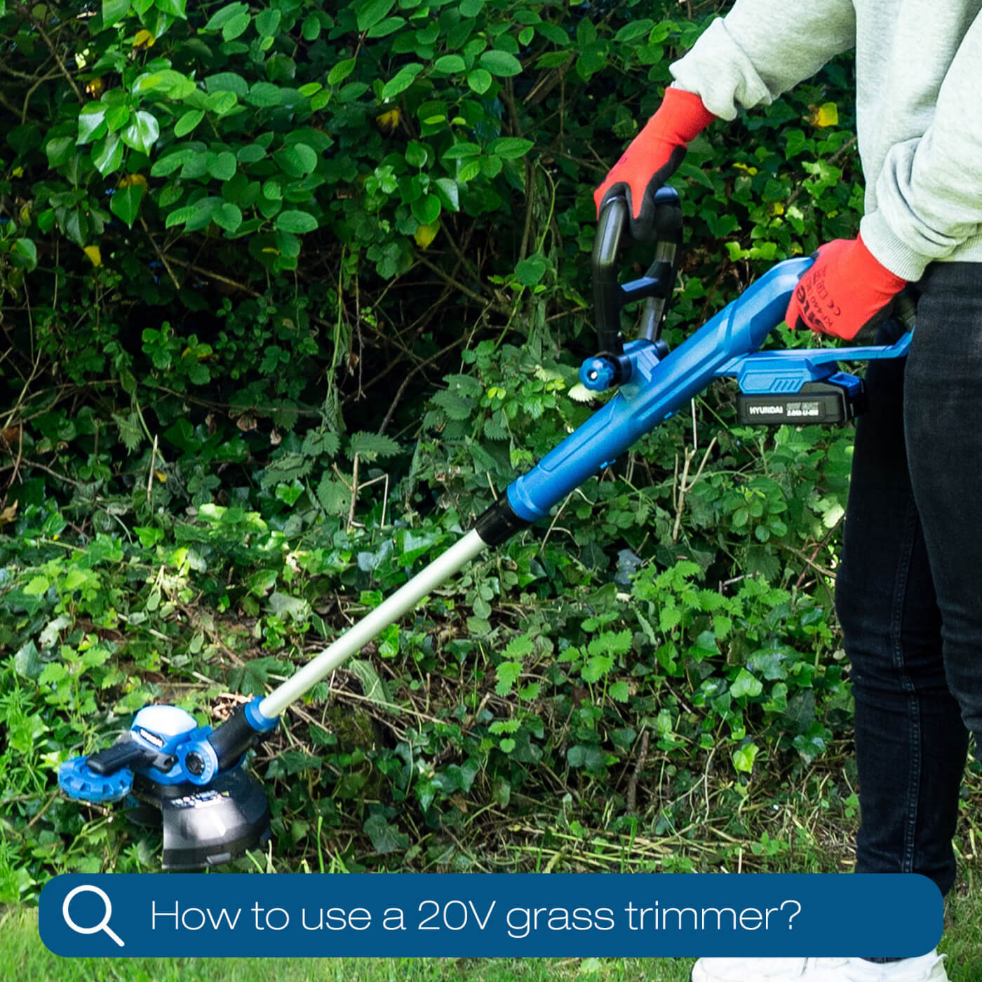 A Guide to Using the 20V Battery-Powered Grass Trimmer: Hyundai HY2187