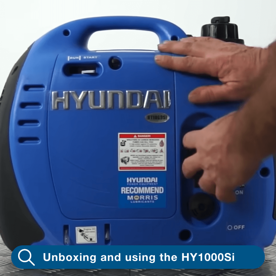 Hyundai HY1000Si Portable Petrol Inverter Generator: Unboxing and Assembly Guide