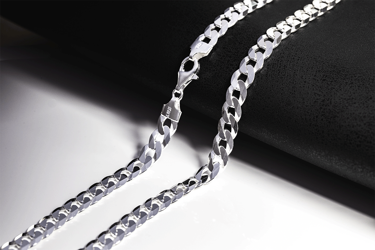 Tough silver chain necklace