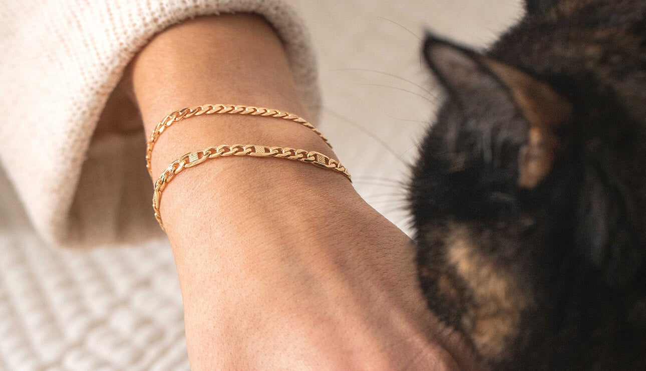 18k Gold Bracelets for Women, Adjustable Size - Alva Gold | Kate Sira –  KATE SIRA