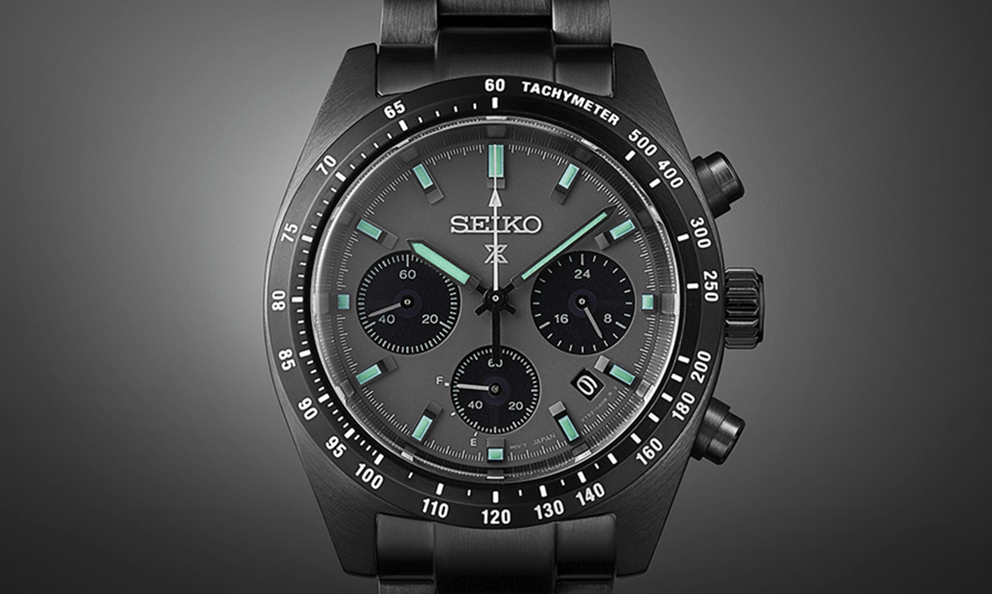Embrace Your Dark Side With Seiko's Speedtimer Solar Chronograph The Black Series: SSC917P