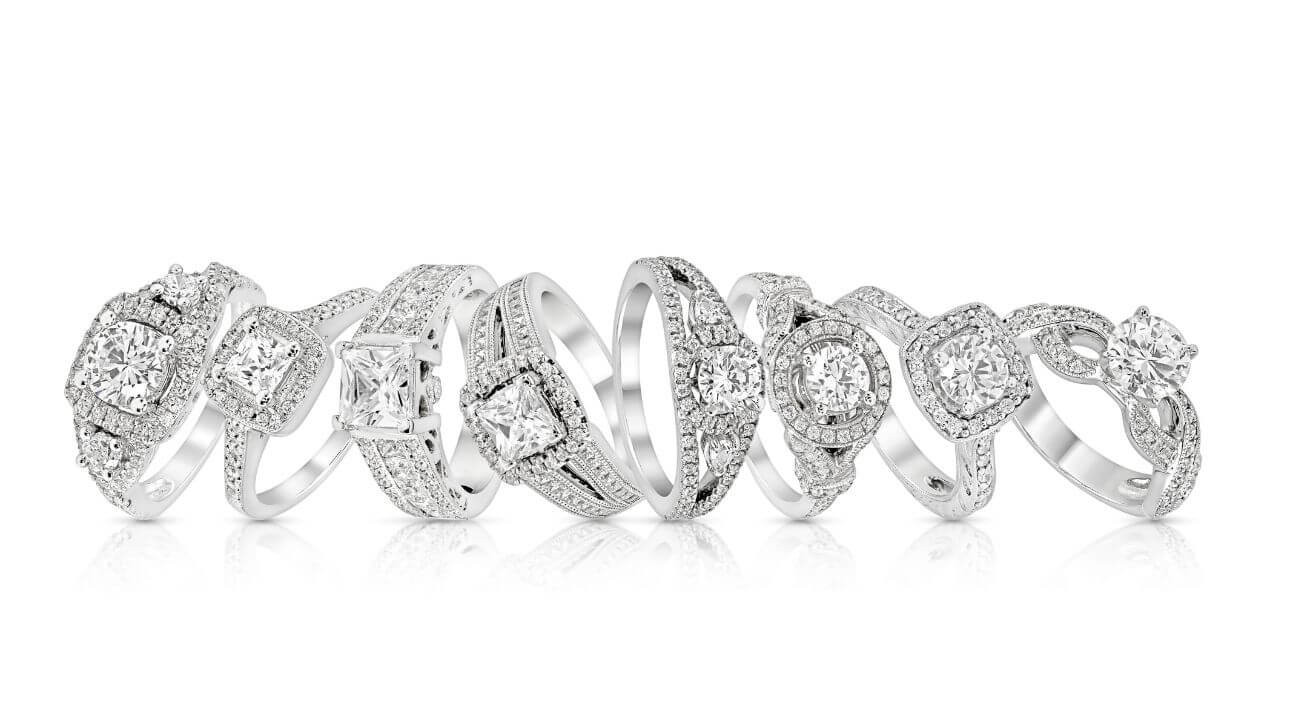 A Selection Of Our Best Silver Engagement Rings