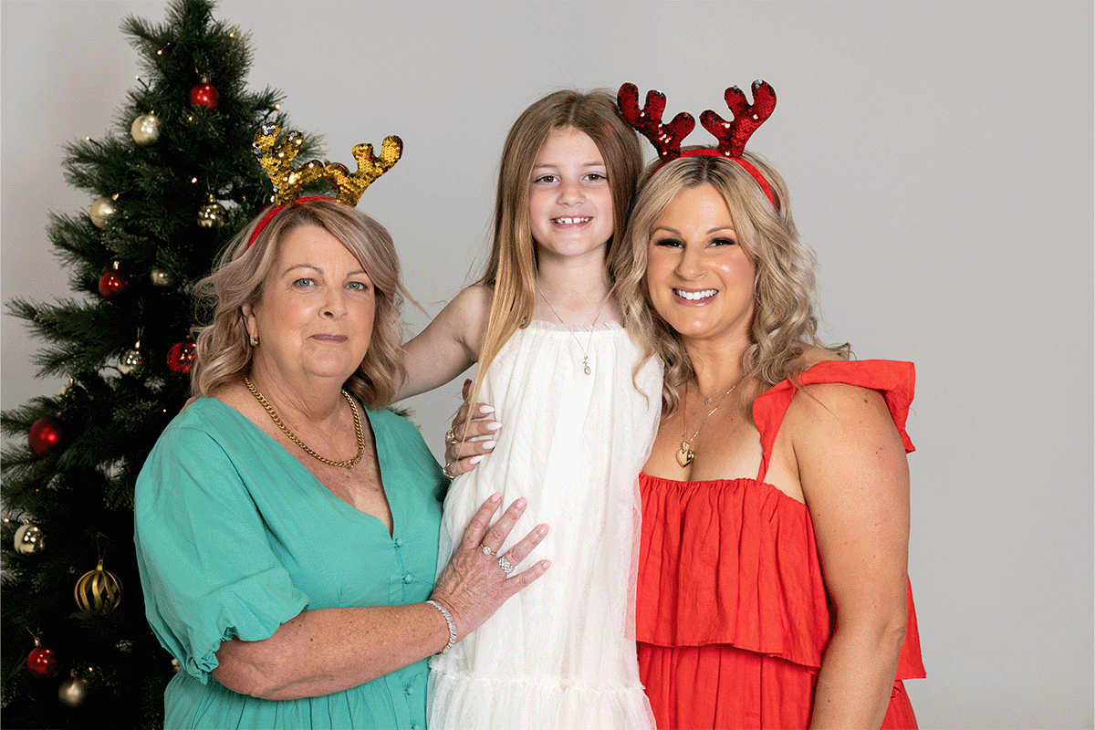 The girls - Shiels family Christmas photoshoot