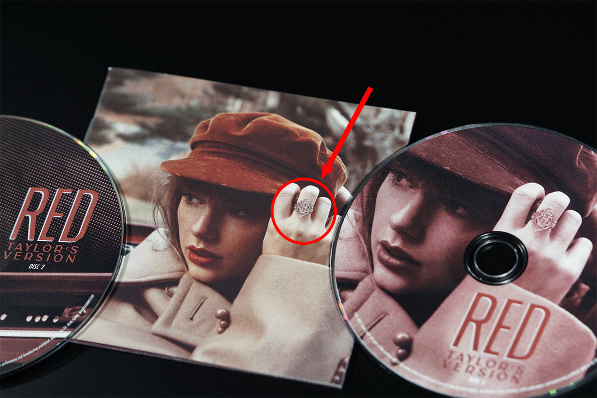 Red album (Taylor's version) silver ring