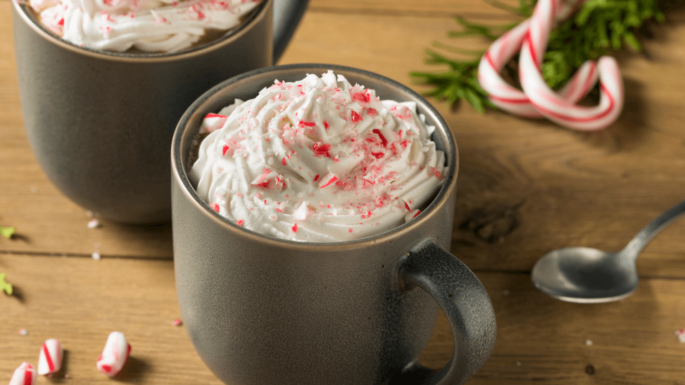 Frothy Peppermint Matcha Latte