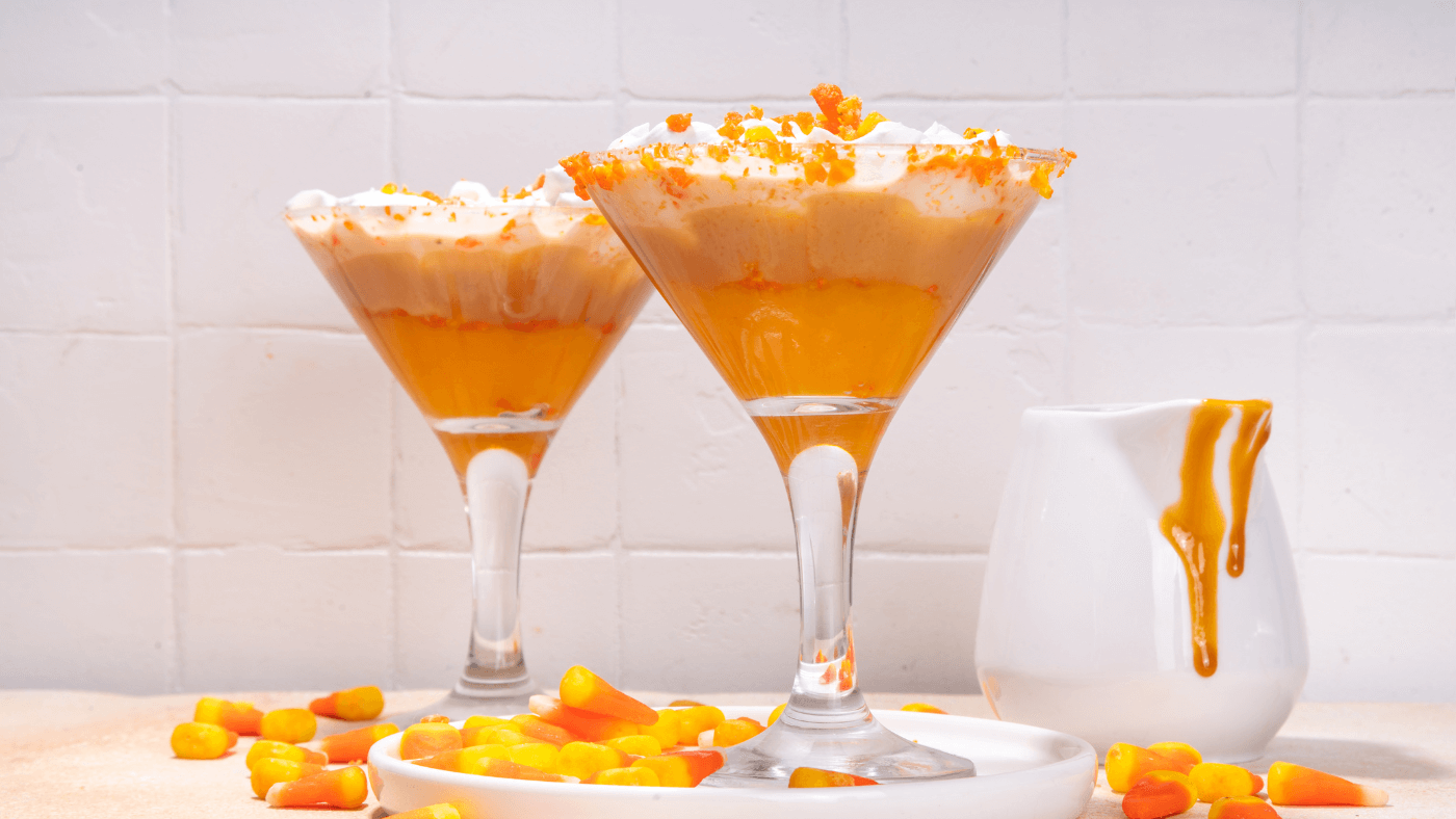 Whisked Candy Corn Martini Recipe