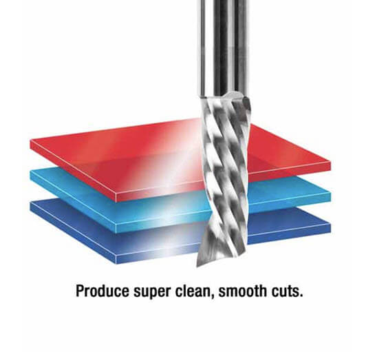 Spiral ‘O’ Flute CNC Router Bits Produce Super-Clean Cuts in Plastic, Nylon, Polycarbonate & More