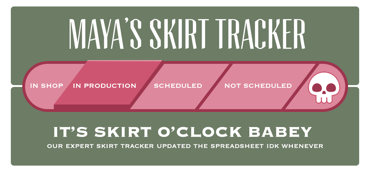 Skirt Design Tracker Maya Kern