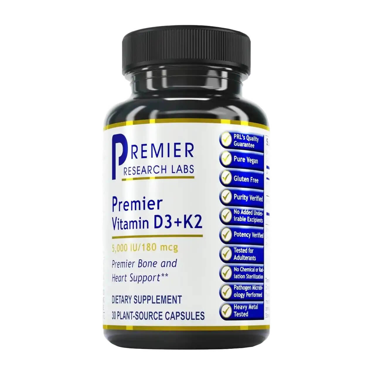 Premier Research Labs Vitamin D3 K2 | Bone, Heart & Immune Support