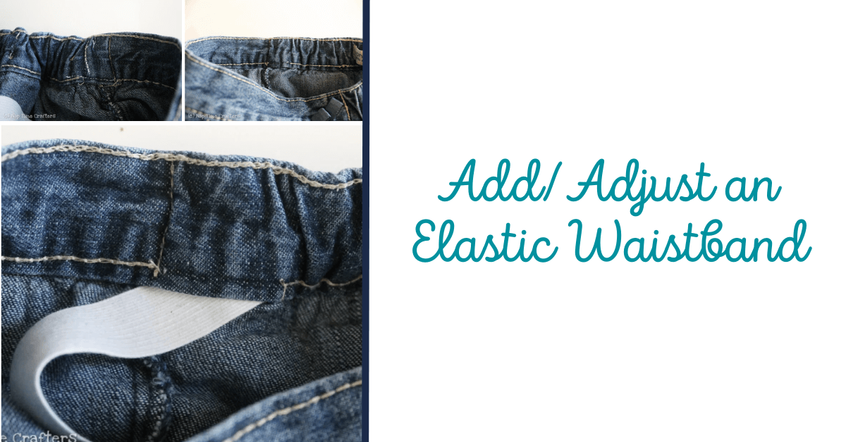 DIY sewing adding an elastic waistband tutorial