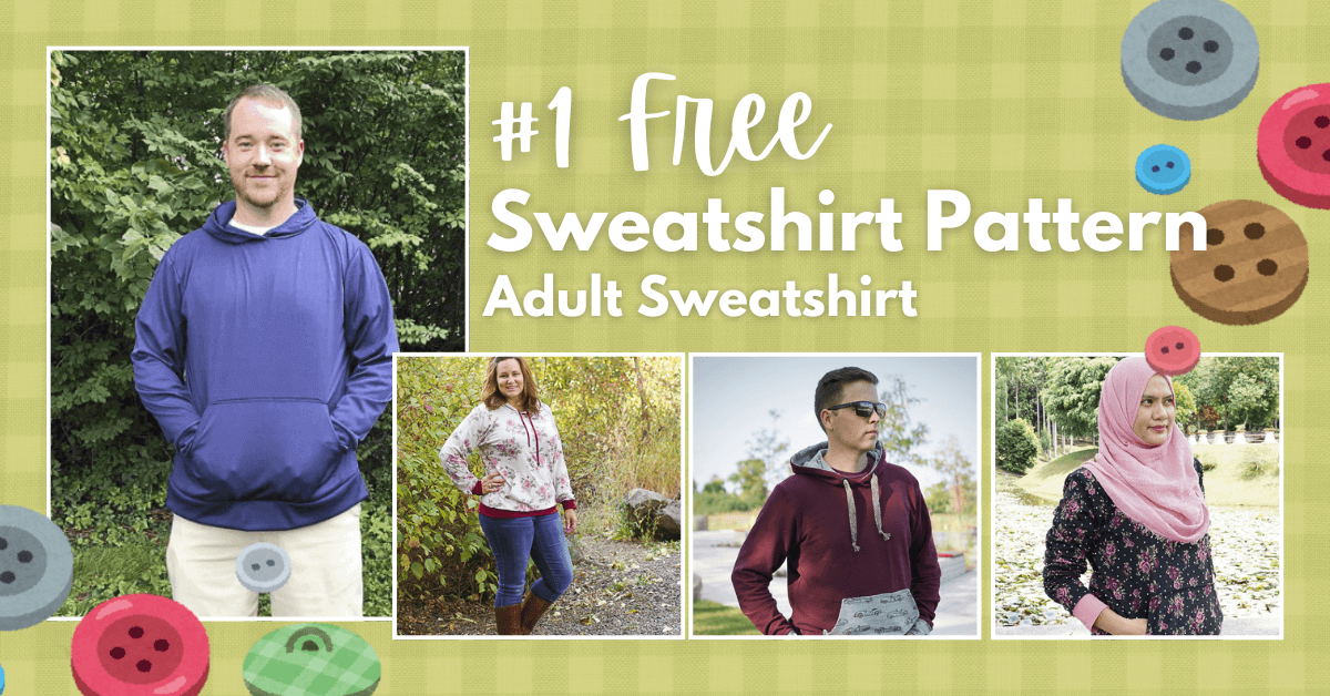 #1 Free Sweatshirt Pattern | Adult Sweatshirt