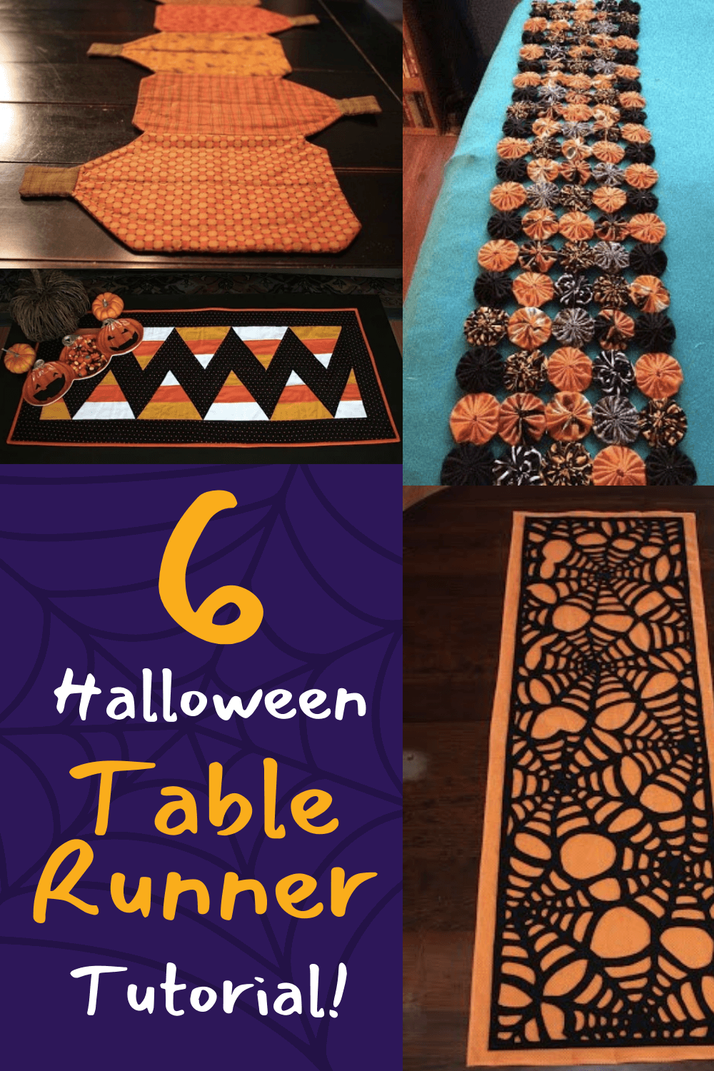 6 DIY Halloween Table Runner Tutorials