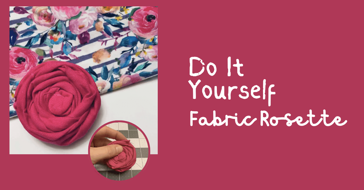 DIY Fabric Rosette  How to Make Fabric Rosettes