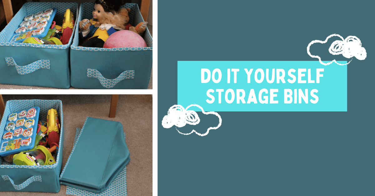 DIY Storage Bins  Free Collapsible Box Tutorial