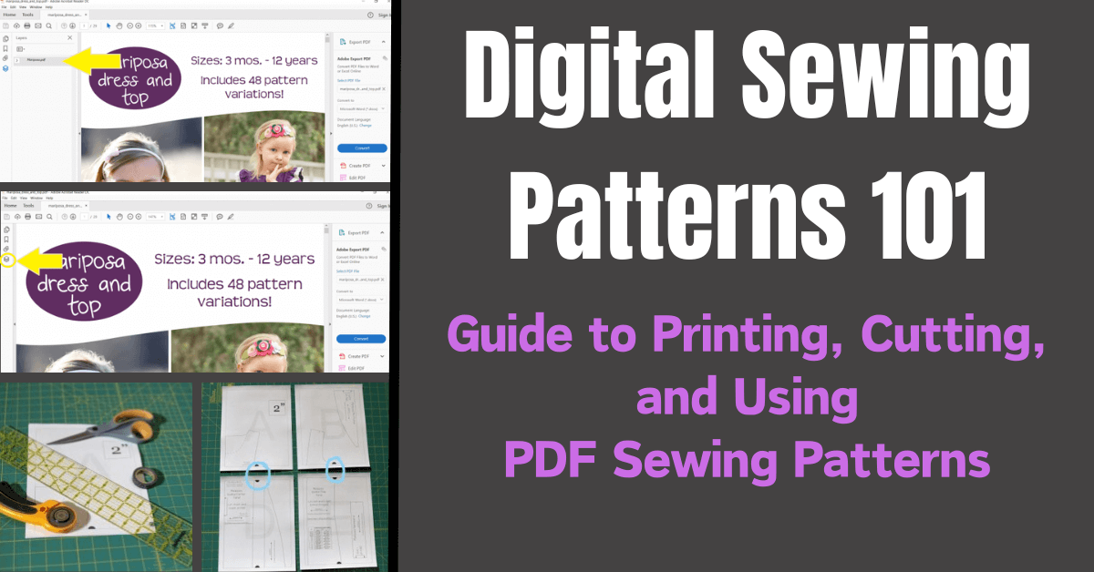 How to Print & Use PDF Sewing Patterns