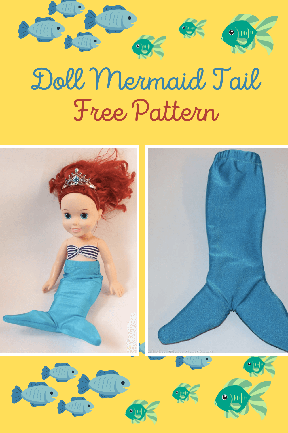 FREE Doll Mermaid Tail Pattern