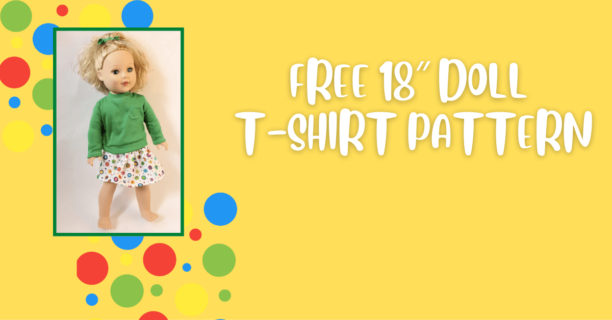 FREE T-Shirt 18 inch Doll Clothes Pattern PDF Instant Download