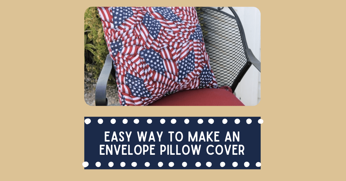 How To Make an Envelope Pillow Cover / Simple Sewing - You Make It Simple