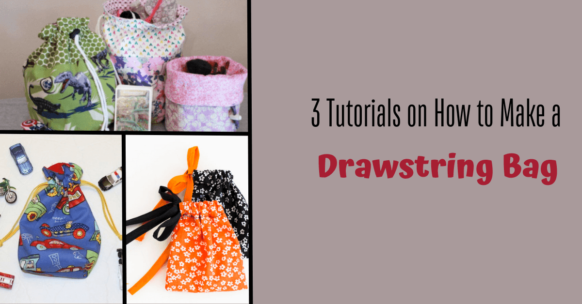 Easy Drawstring Bag to Sew- great for gifts - Christine's Crafts