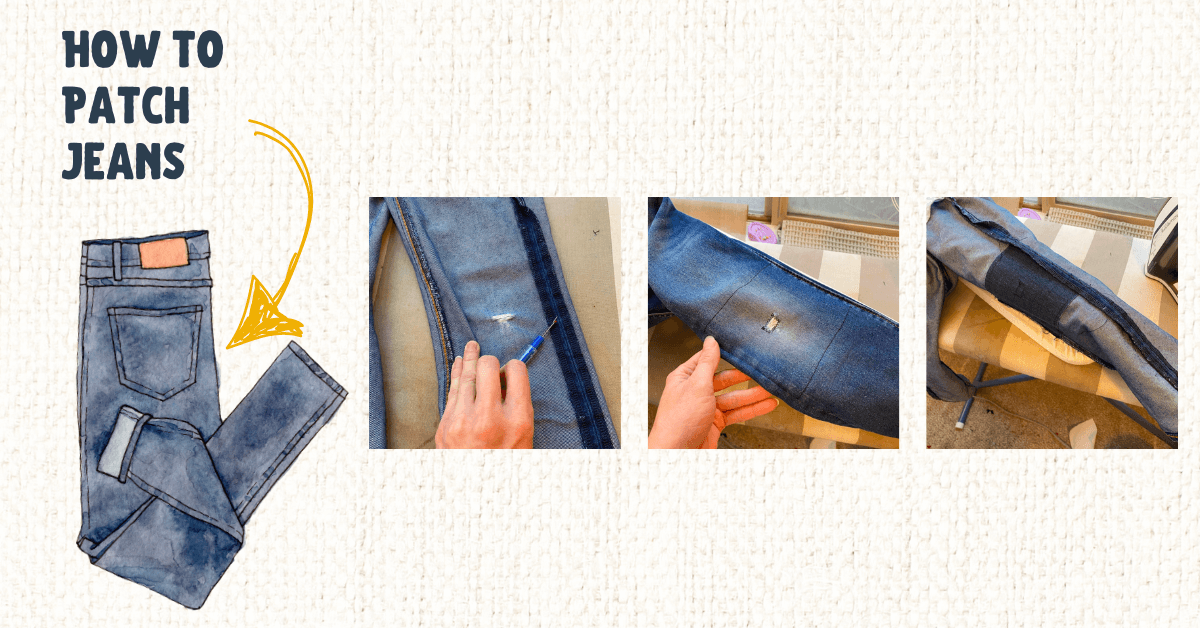 Mend Holes in Jeans 3 Different Ways — PACountryCrafts