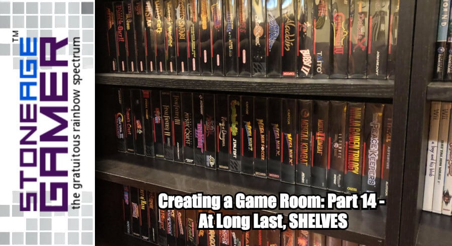 Creating a Game Room: Part 14 - At Long Last, SHELVES