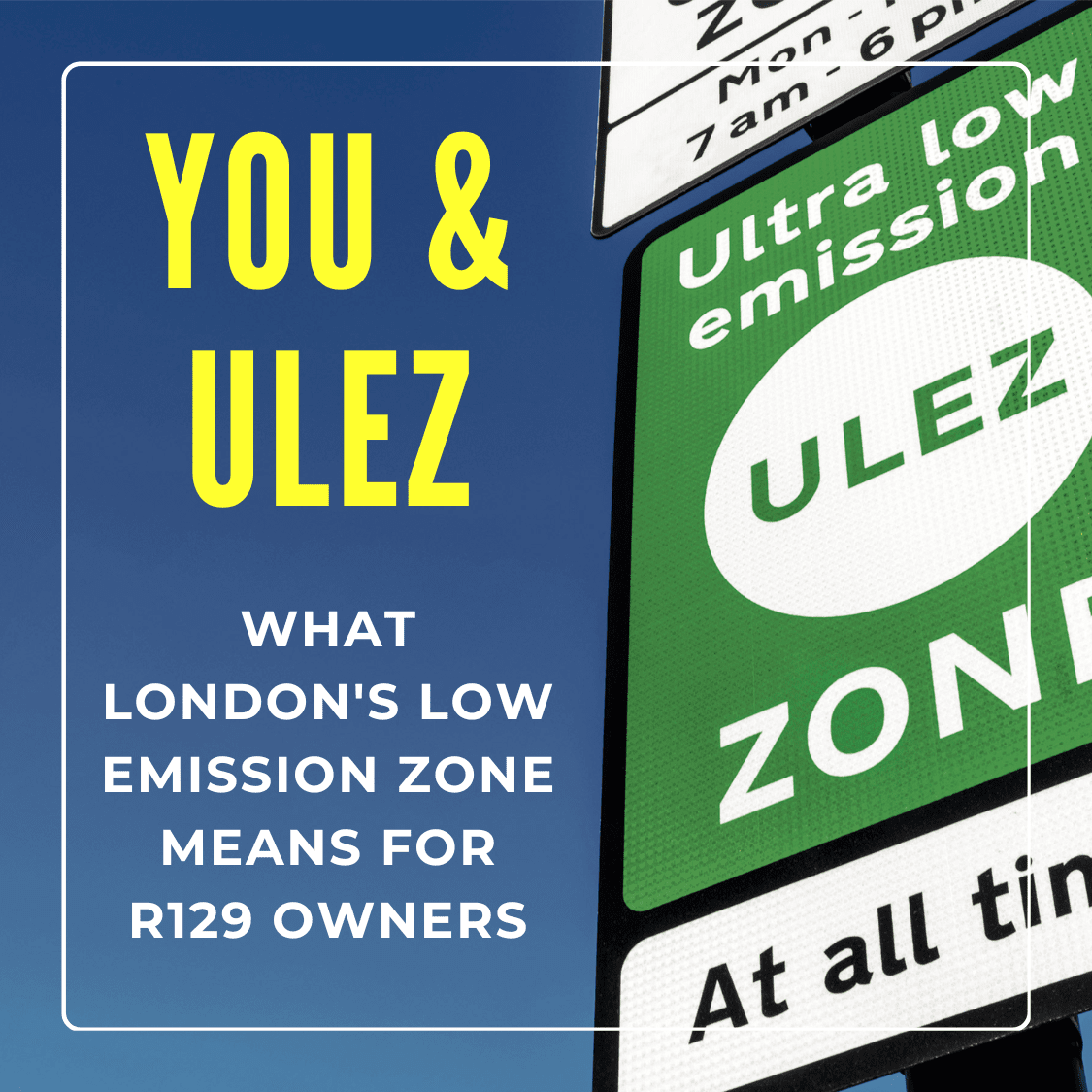 ULEZ exemption for an R129 SL: How To Guide