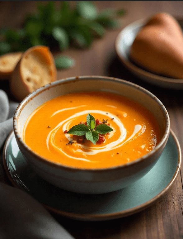 Ginger & Sweet Potato Christmas Soup 